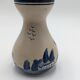 Vase en céramique bleue