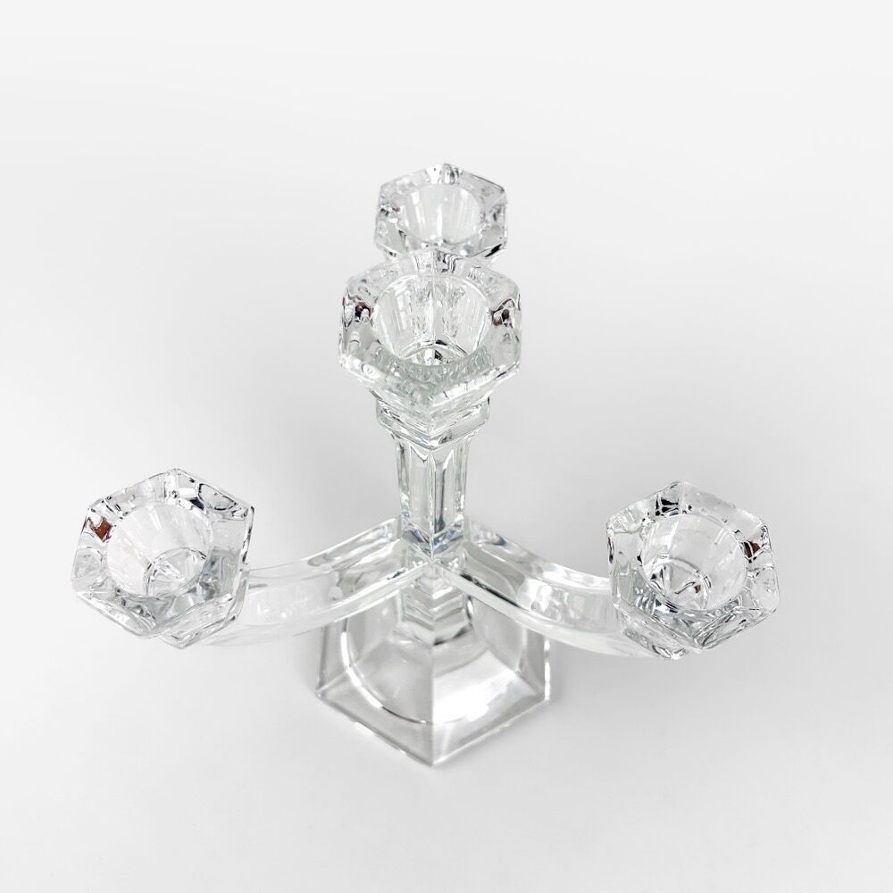 Design chandelier in glass 4 burners