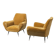 Pair of vintage velvet armchairs in Gigi Radice style – Italian design 1950s