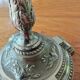 Pair of antique silver-plated candlesticks