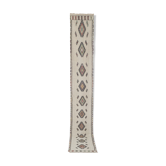 Mid Century Turkish Long Kilim Runner with Modern Design 1'11'' x 13'8''