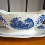 Saucière en porcelaine de Sarreguemines modèle Romantic