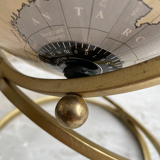 Globe earth 90s, brass spiral base