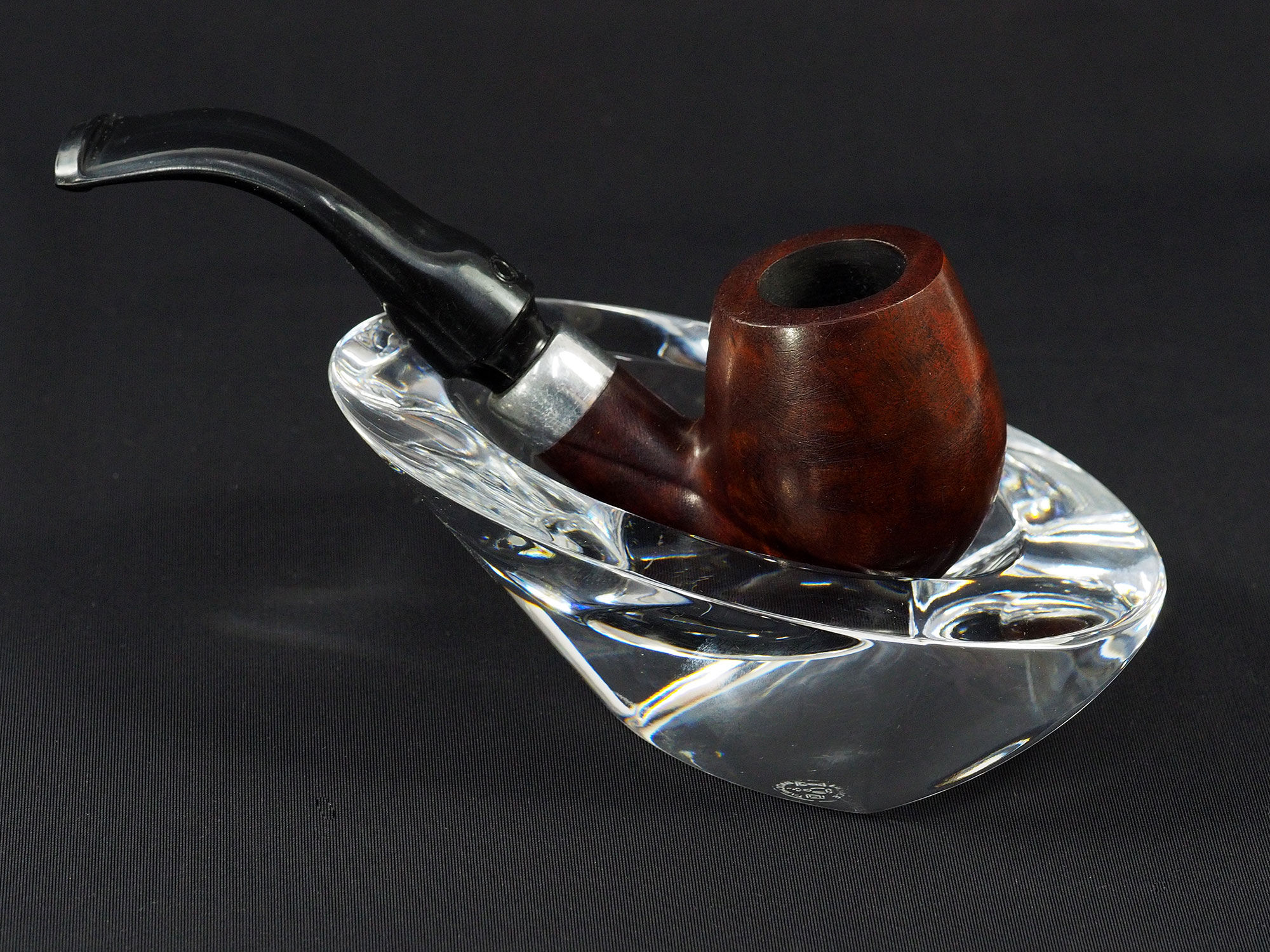 Baccarat Crystal Pipe Rest Holder Stand