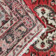 Traditional persian runner rug long red wool oriental carpet-83x495cm