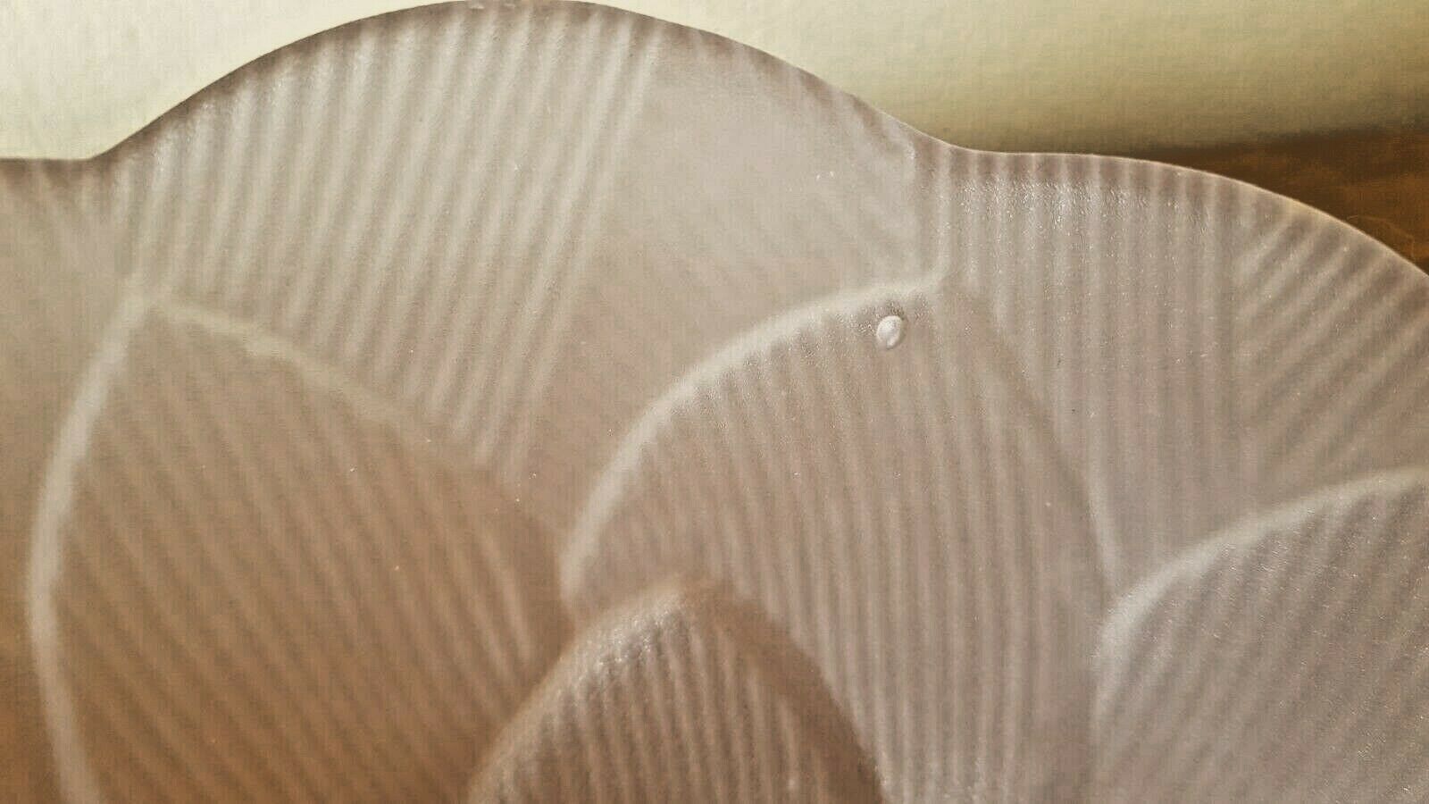 french vintage artichoke style glass replacement shade with scalloped edge