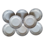 8 Terre de Fer dessert plates