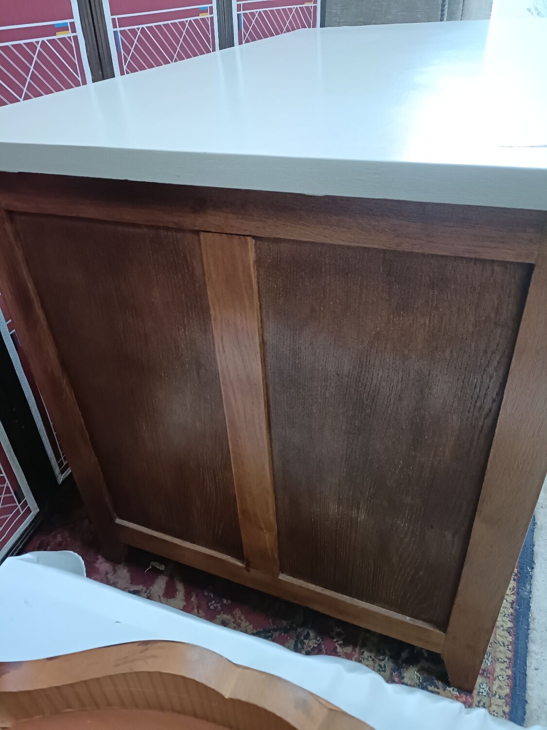 Box desk, 8 drawers, vintage