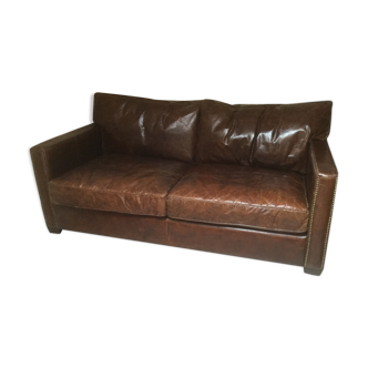 Interior's leather sofa
