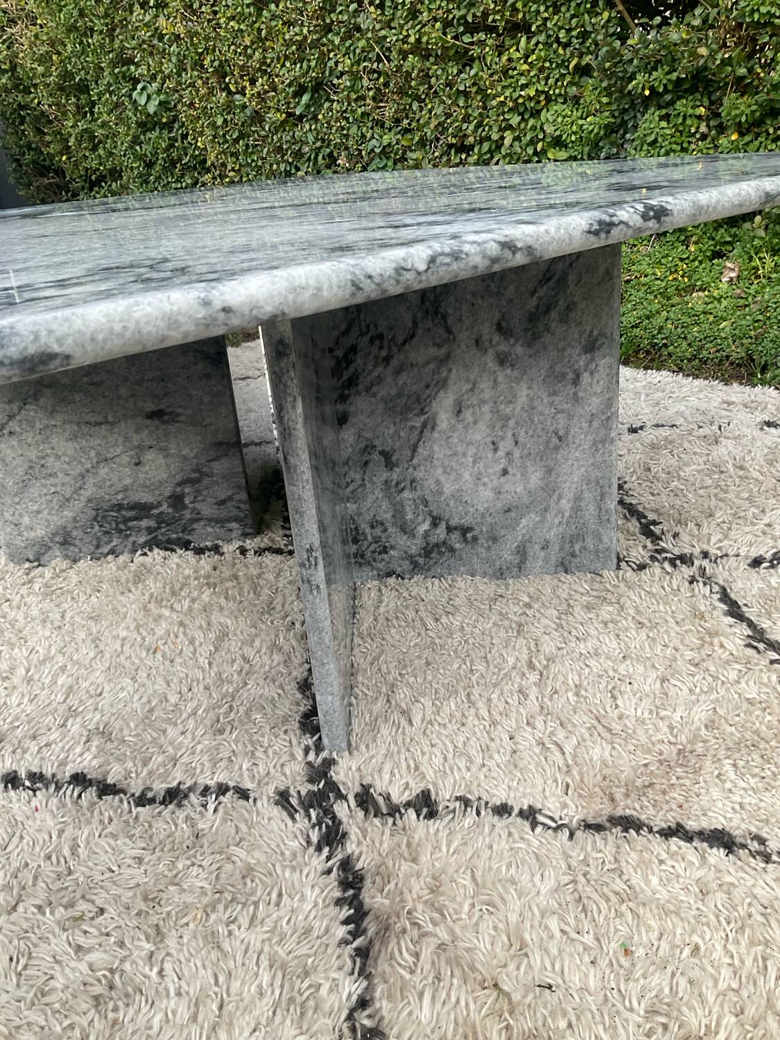 Vintage square marble coffee table from the 70s-80s.