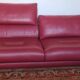 Roche Bobois canapé allusion red leather - designers Tapinassi & Manzoni