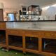 1950s bar in oak and Formica