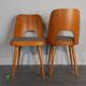 Set 4 chaises TON 515 en hêtre par Oswald Haerdtl 1955