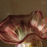 Vase italien en verre soufflé.