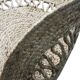 Round jute rug wave 120 cm