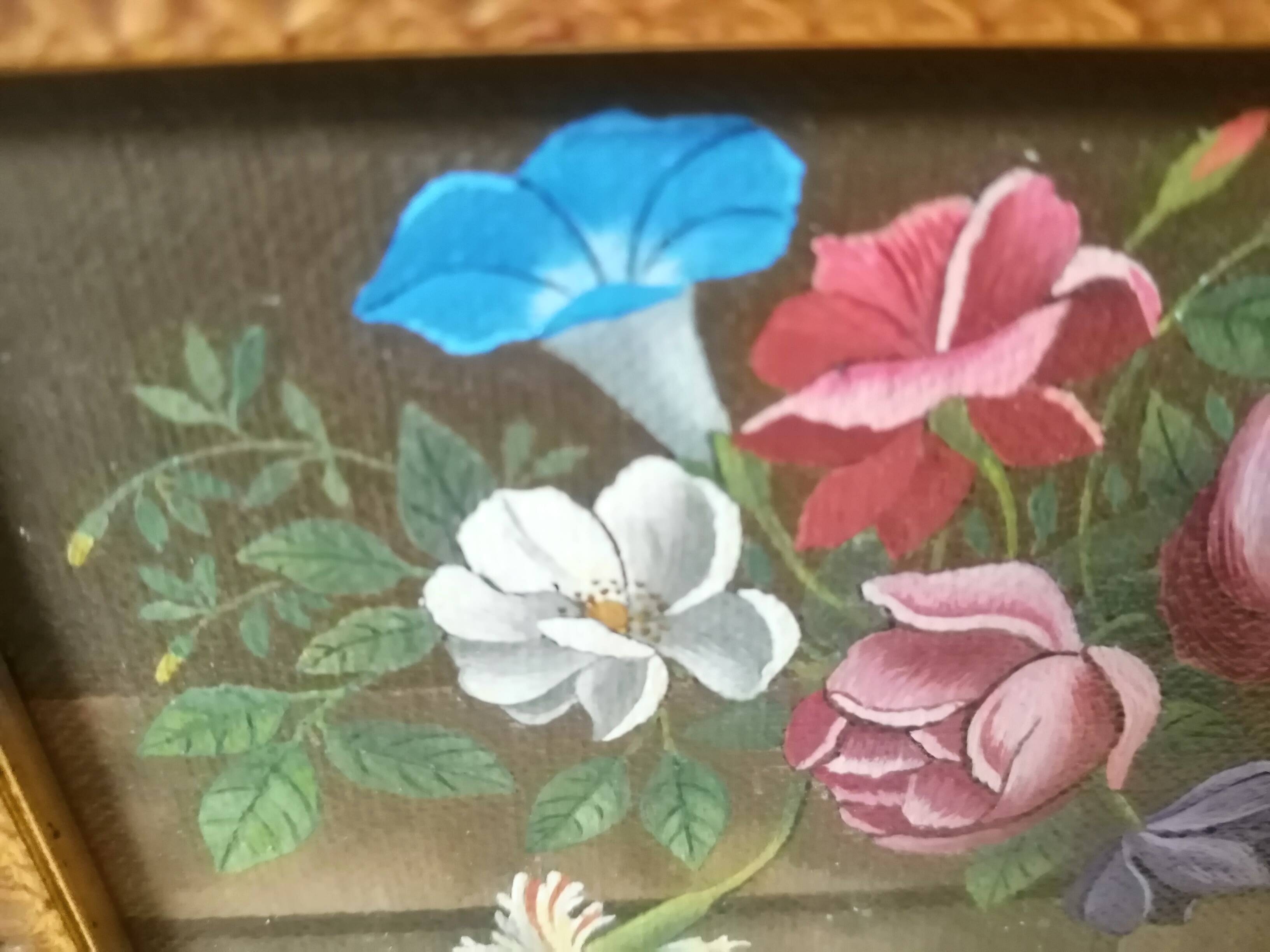 Painting bouquet of flowers signed J. coste