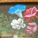 Tableau bouquet de fleurs signé J. coste