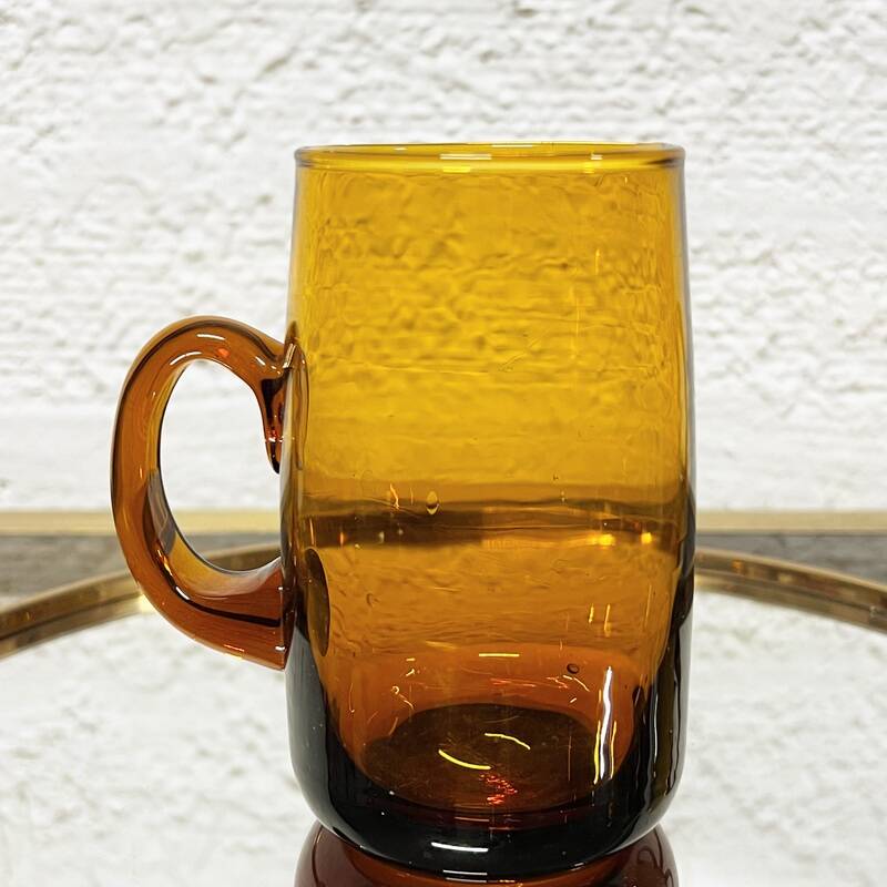 Amber Glass Sangria Cups