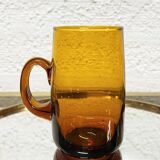 Amber Glass Sangria Cups