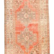 4x8 Vintage Red & Brown Classic Persian Rug, 135x246Cm