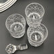 Carafe with 3 liquor glasses and art deco mirror tray