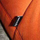 Modular 3 piece orange sofa by Michel Ducaroy for Ligne Roset