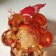 Vase Soliflore/Figurine Poisson Espadon en verre d Art soufflé Murano Italie. Haut 29 cm