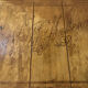 Napoleon iii walnut shutter table with marquetry villa massena nineteenth era