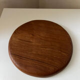 Vintage teak wood appetizer plate