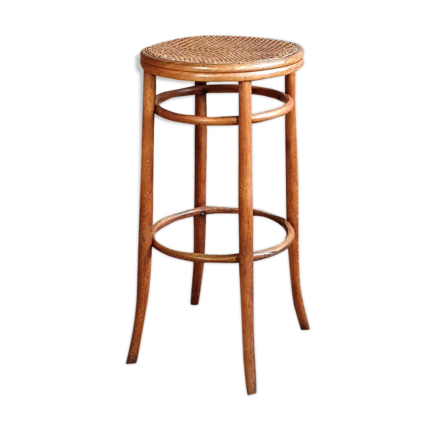 Bistro stool 1900 in curved wood