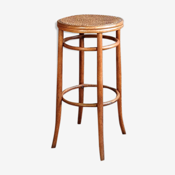 Tabouret bistrot 1900 en bois courbé