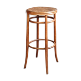 Tabouret bistrot 1900 en bois courbé