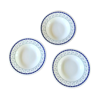 Lot de 3 assiettes creuses