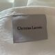 7 serviettes en coton damassé blanches, Christian Lacroix, vintage