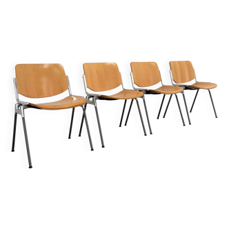 Set Castelli DSC 106 chairs, 1970s design