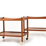 Paire de dessertes modèle at-45 d'Hans J. Wegner, années 1960