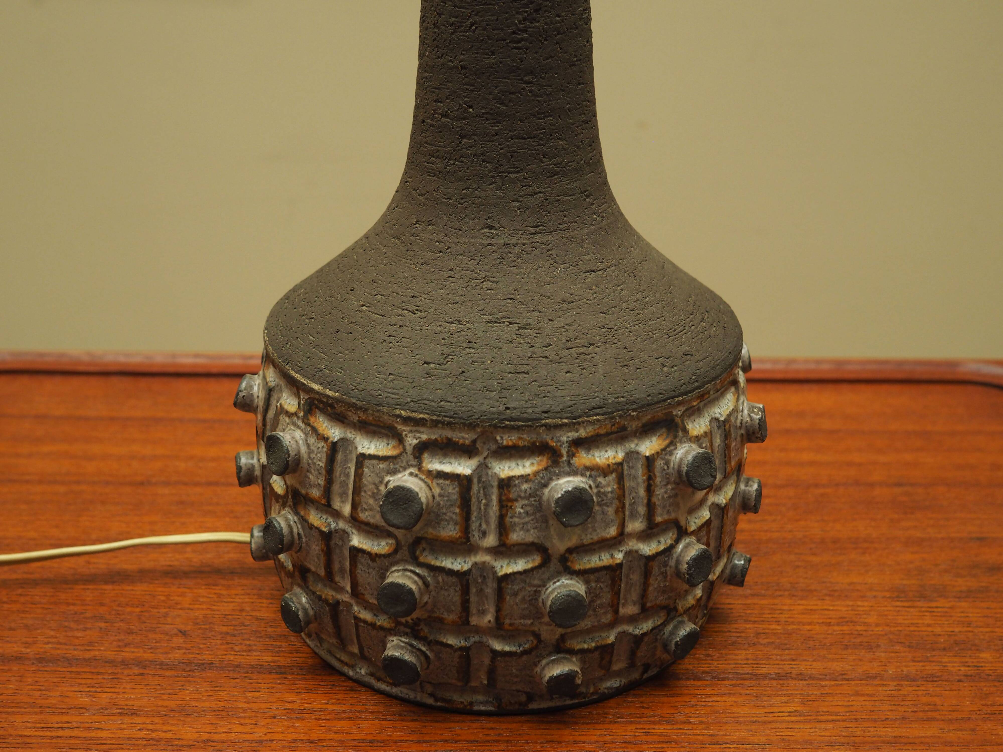 Ceramic lamp, Danish design, 1970s, production: Denmark