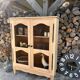 Vitrine / Vaisselier bois massif rénové