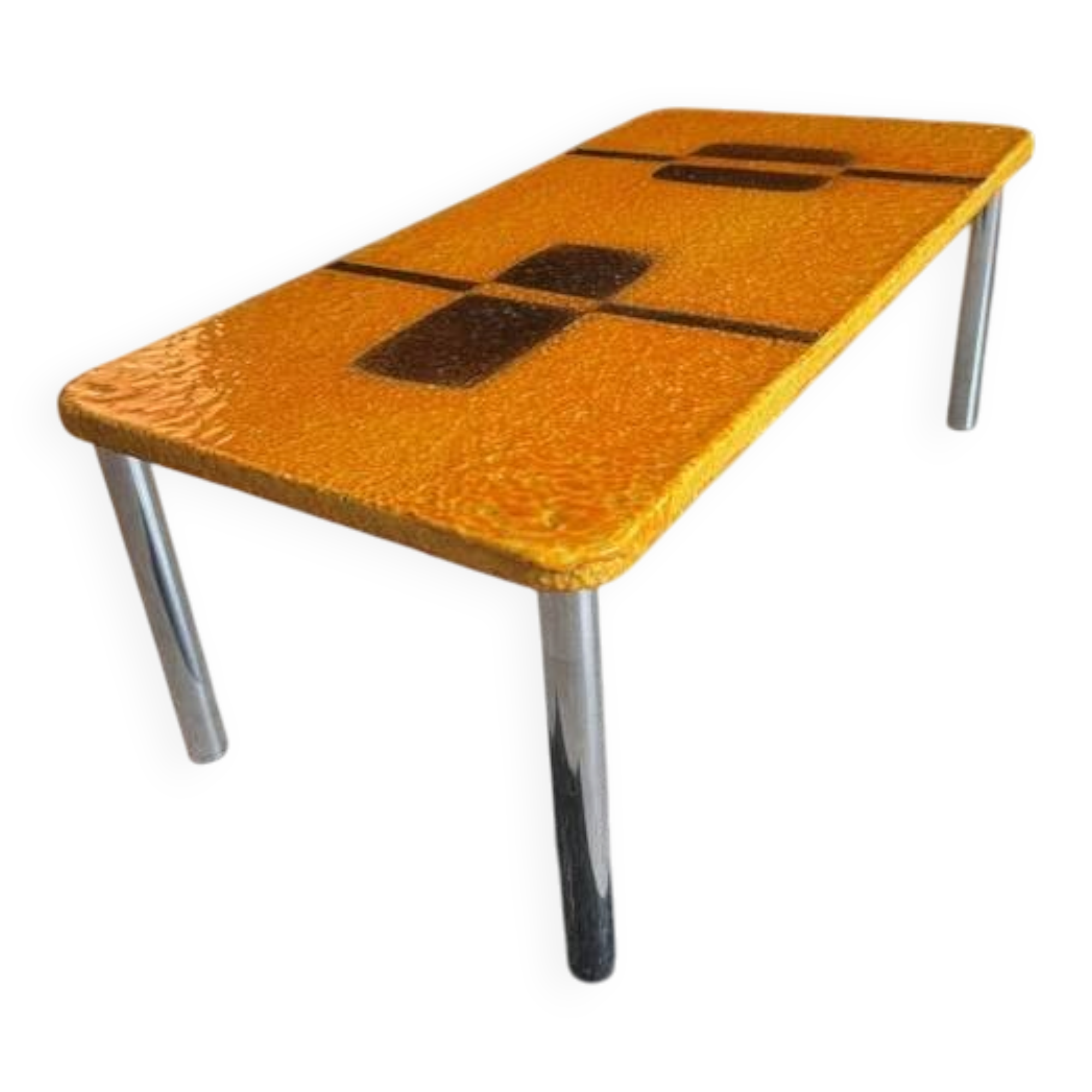 Coffee table attributed to Juliette Belartie – Epoxy resin – Around 1970