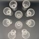 Art Deco Crystal Wine Glasses - S4M11