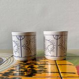 Set of 6 vintage cups Distri Boch Seca England decor Copenhagen