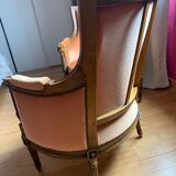 Paire de fauteuils bergère style Louis XVI