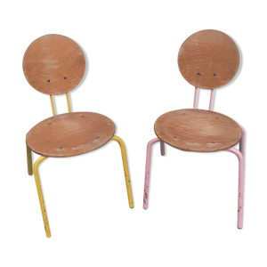 Paire de chaises d'enfant