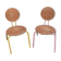 Pair of vintage stackable children's chairs