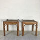 Pair of bedsides in vintage rattan 70's