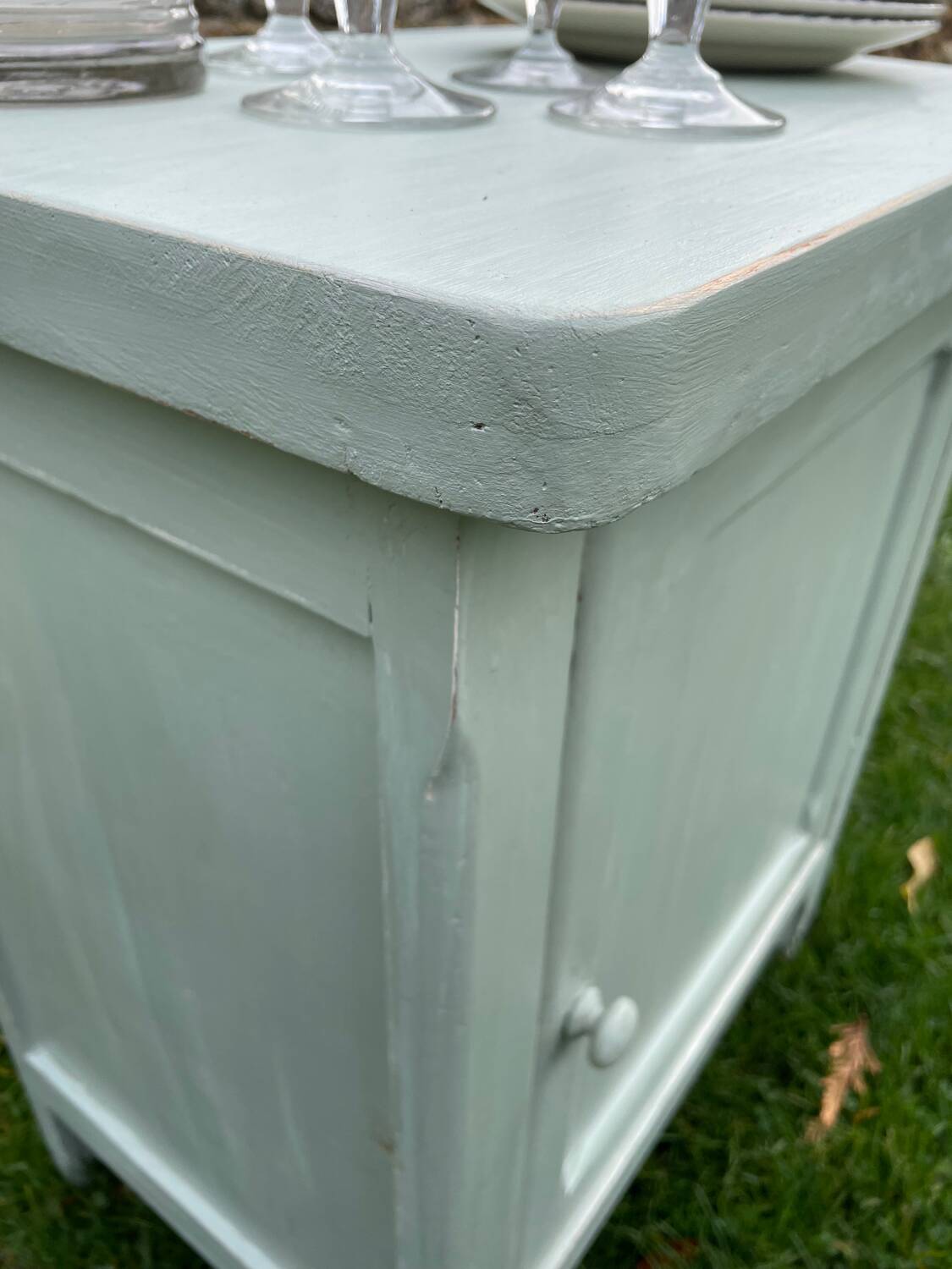 Parisian jam maker buffet vintage 1940 water green