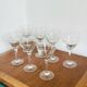 7 chiseled water glasses from the 20s/30s