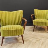 Two mid century cocktail chairs, vintage