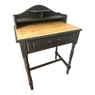 Bureau, coiffeuse en bois peint