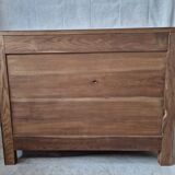Commode en chene brut